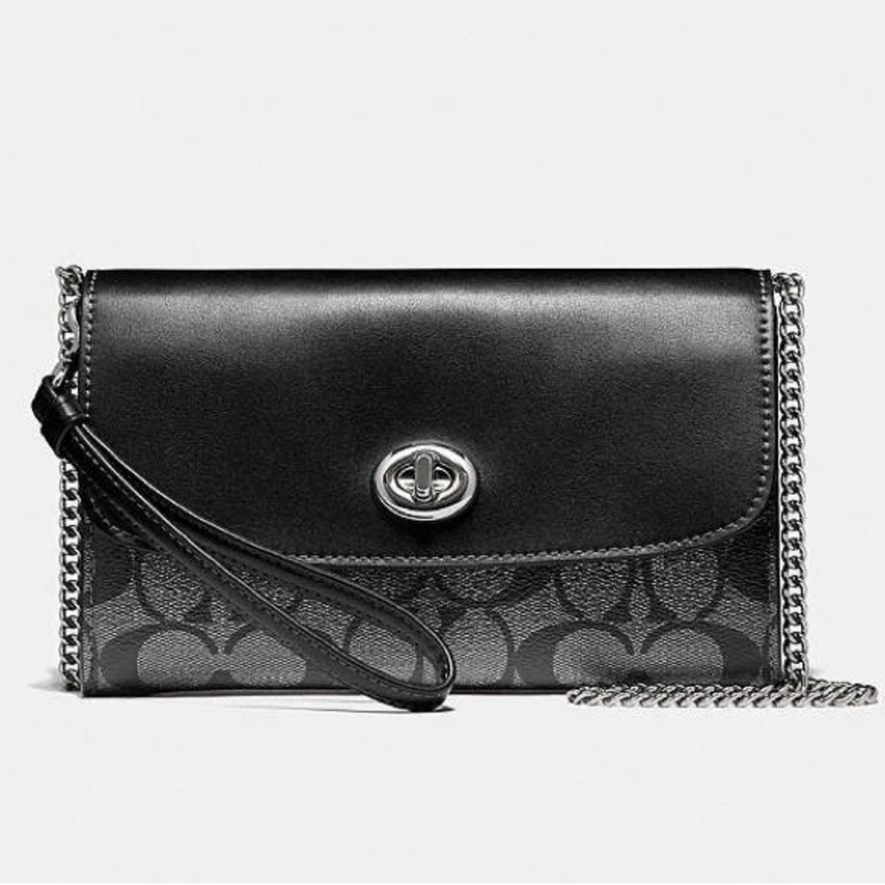 Coach Chain Crossbody in Signature Canvas